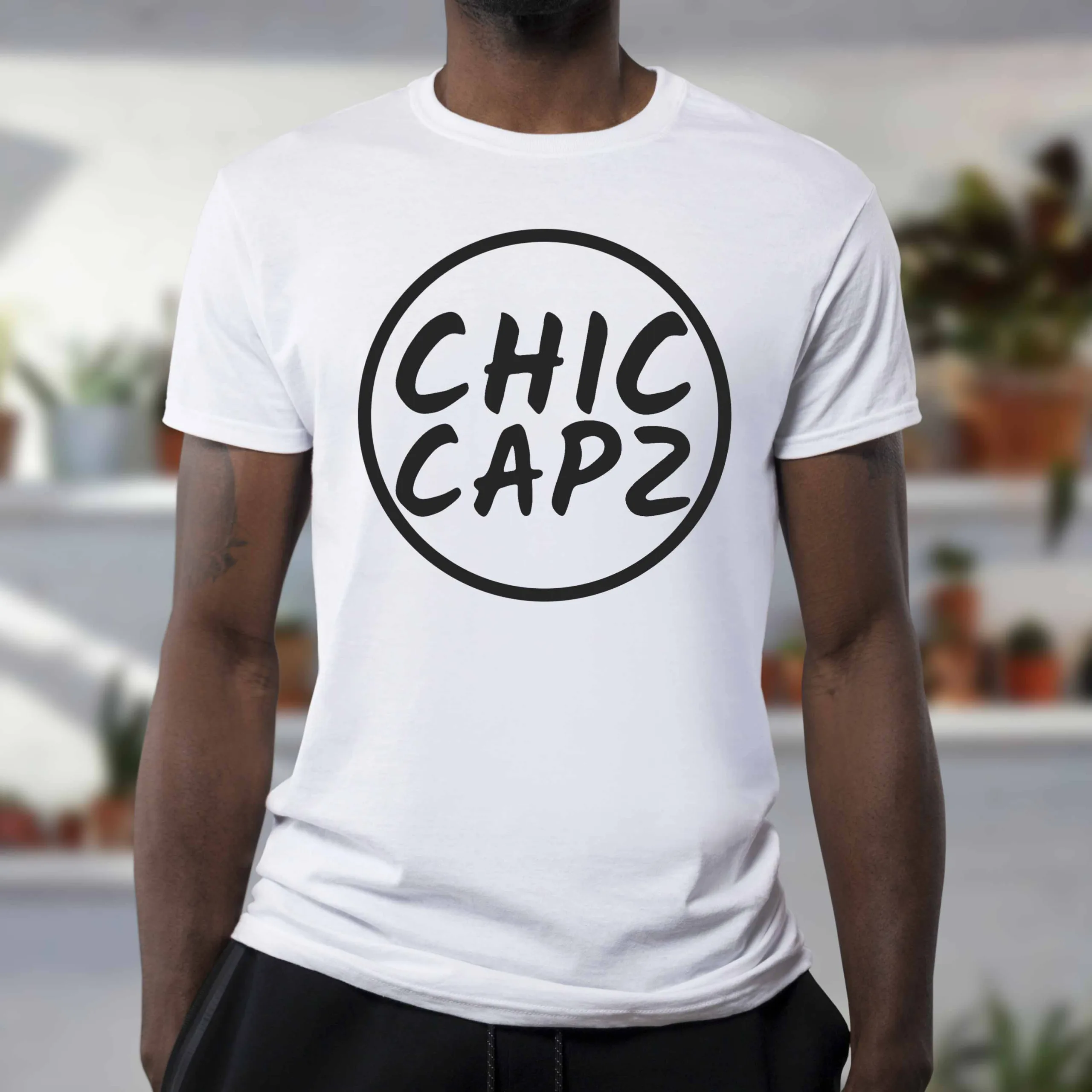 White Blank tshirt chic capz