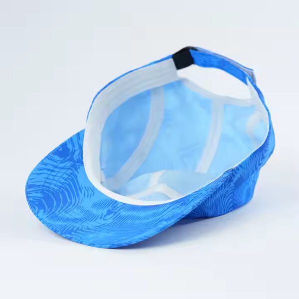 Blue Custom 5 Panel Running Hat – Breathable Outdoor Cap - Image 5