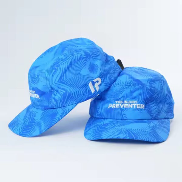 Blue Custom 5 Panel Running Hat – Breathable Outdoor Cap - Image 6
