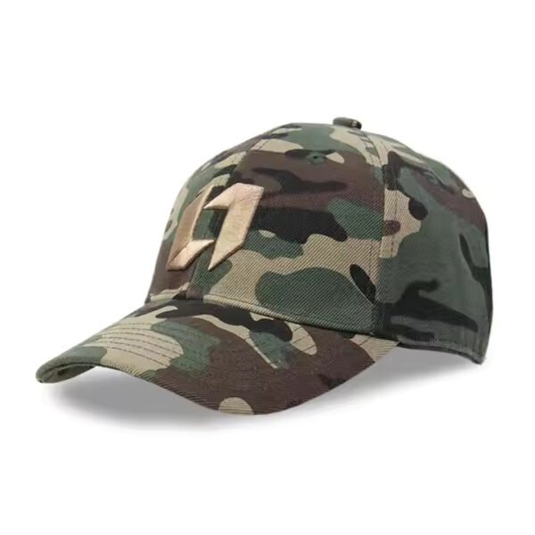 Camo Cap – 3D Embroidered Cotton Twill Baseball Hat - Image 2
