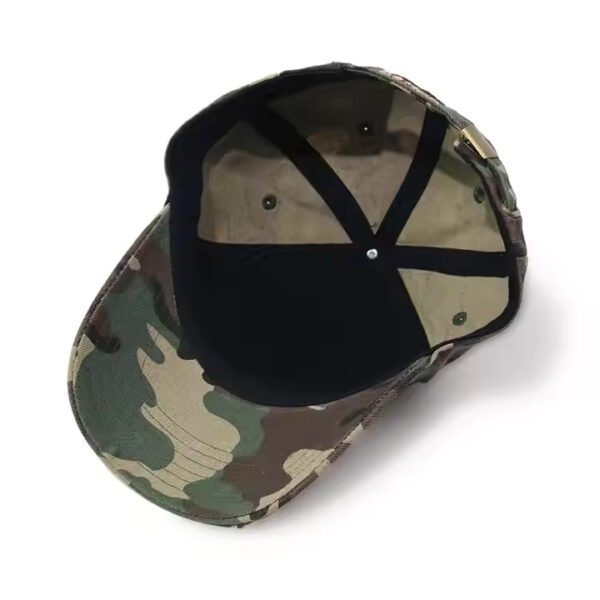 Camo Cap – 3D Embroidered Cotton Twill Baseball Hat - Image 3