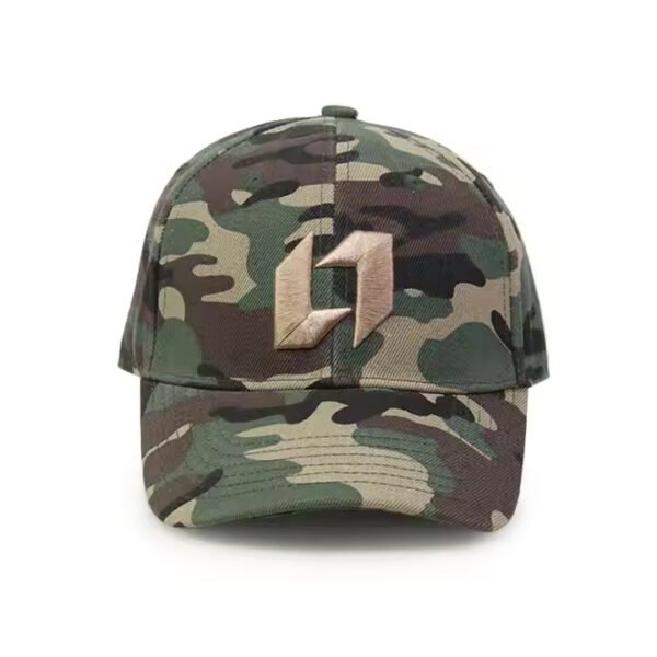 Camo Cap – 3D Embroidered Cotton Twill Baseball Hat - Image 5