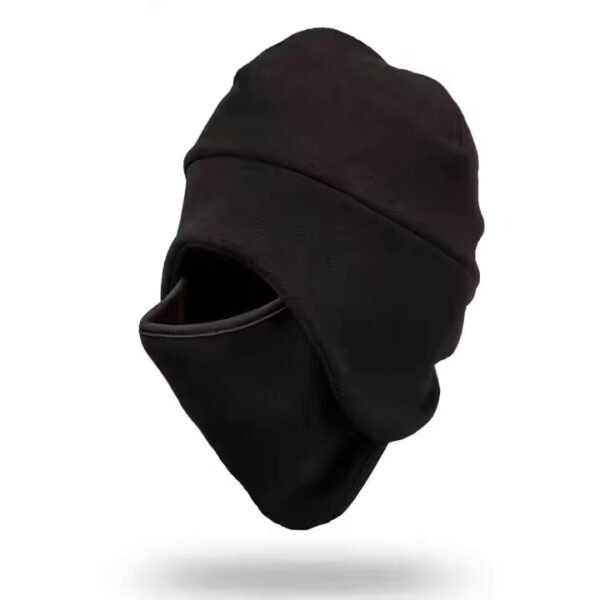 Full-Face Beanie Camo Mask – Camouflage Acrylic Knit for Cold Weather - Image 4