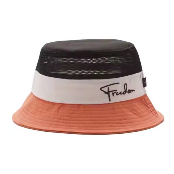 Colorblock Bucket Hat Fisher Style with Mesh Vent – Custom Logo Outdoor Hat - Image 2