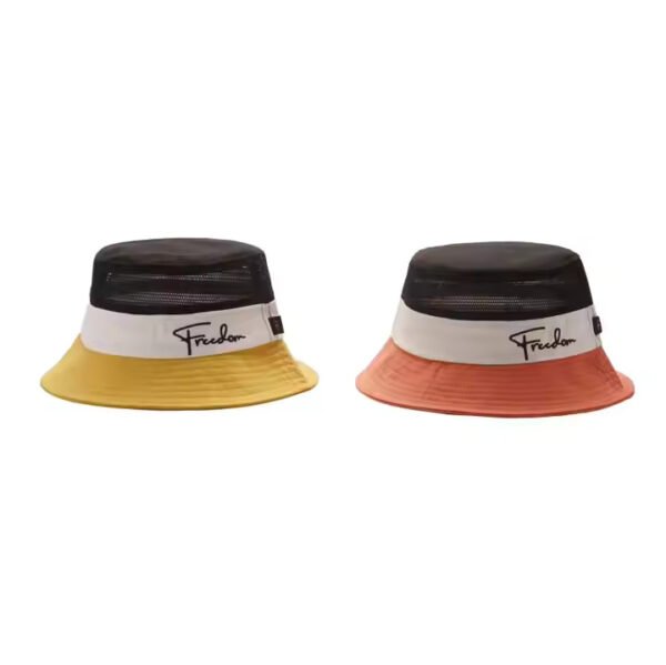 Colorblock Bucket Hat Fisher Style with Mesh Vent – Custom Logo Outdoor Hat - Image 5
