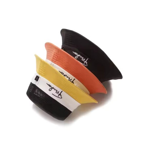 Colorblock Bucket Hat Fisher Style with Mesh Vent – Custom Logo Outdoor Hat - Image 7