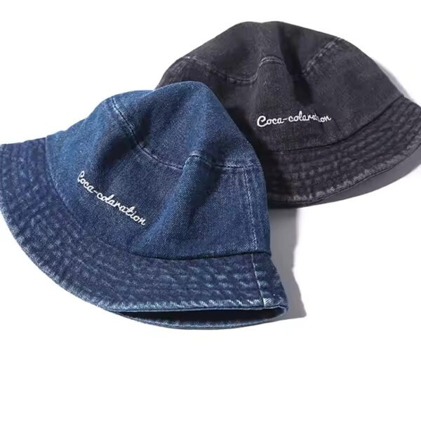 Washed Cotton Black Bucket Hat – Custom Embroidered | Outdoor Style - Image 5