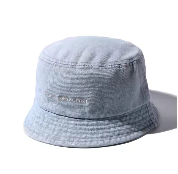 Washed Cotton Black Bucket Hat – Custom Embroidered | Outdoor Style - Image 2