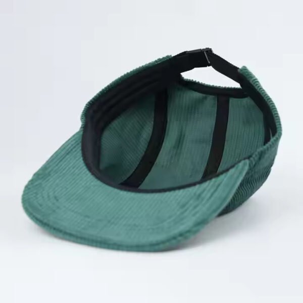Adult Green Corduroy CT Hat with Embroidered Logo - Image 5