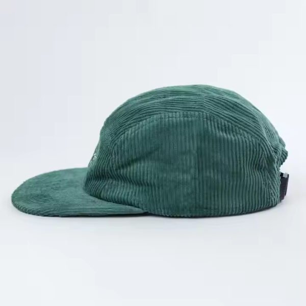 Adult Green Corduroy CT Hat with Embroidered Logo - Image 4