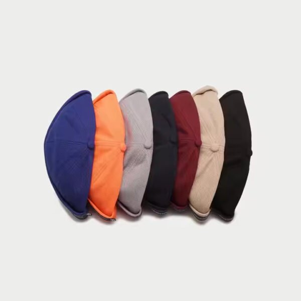 Snapback Dad Hats – Brimless Orange Cotton Twill Cap with Custom Logo - Image 6