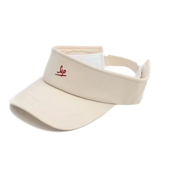 Yellow Cotton Womens Sun Visors – Embroidered Sport Hat for Golf & Tennis - Image 2