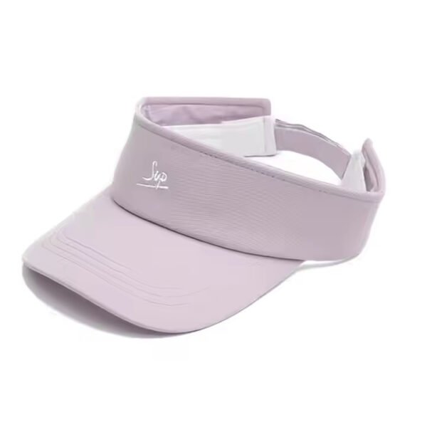 Yellow Cotton Womens Sun Visors – Embroidered Sport Hat for Golf & Tennis - Image 3