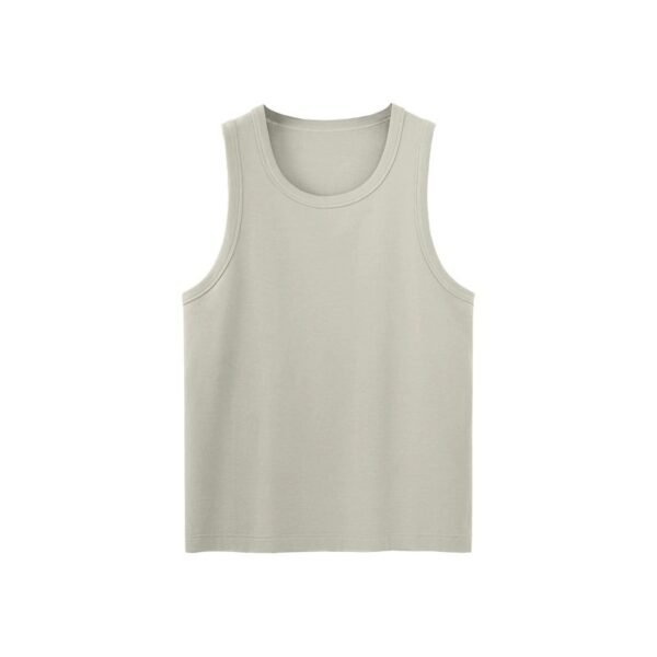Light green 4XL tank top for men – stretch-fit athletic vest in heavyweight fabric.
