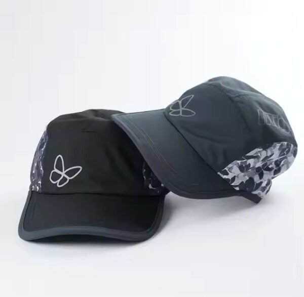 Black Nylon Performance Hat – Curved Brim Outdoor Cap - Image 7
