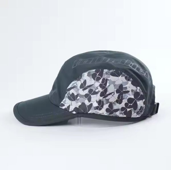 Black Nylon Performance Hat – Curved Brim Outdoor Cap - Image 6