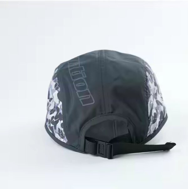 Black Nylon Performance Hat – Curved Brim Outdoor Cap - Image 5