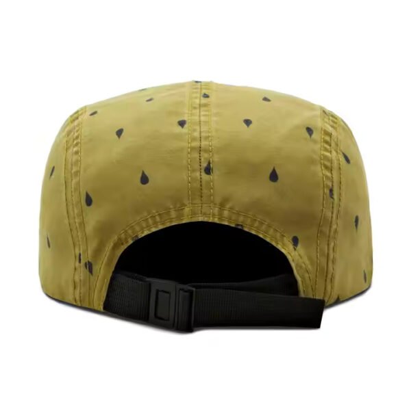 Olive Green Hat - Digital Printed 5 - Panel Polyester Cap for Outdoor - Image 3