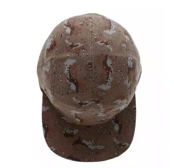 Florida Hat – Camo Polyester 5-Panel Flat Brim Cap for Outdoor Sports - Image 4