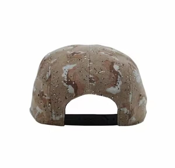 Florida Hat – Camo Polyester 5-Panel Flat Brim Cap for Outdoor Sports - Image 2