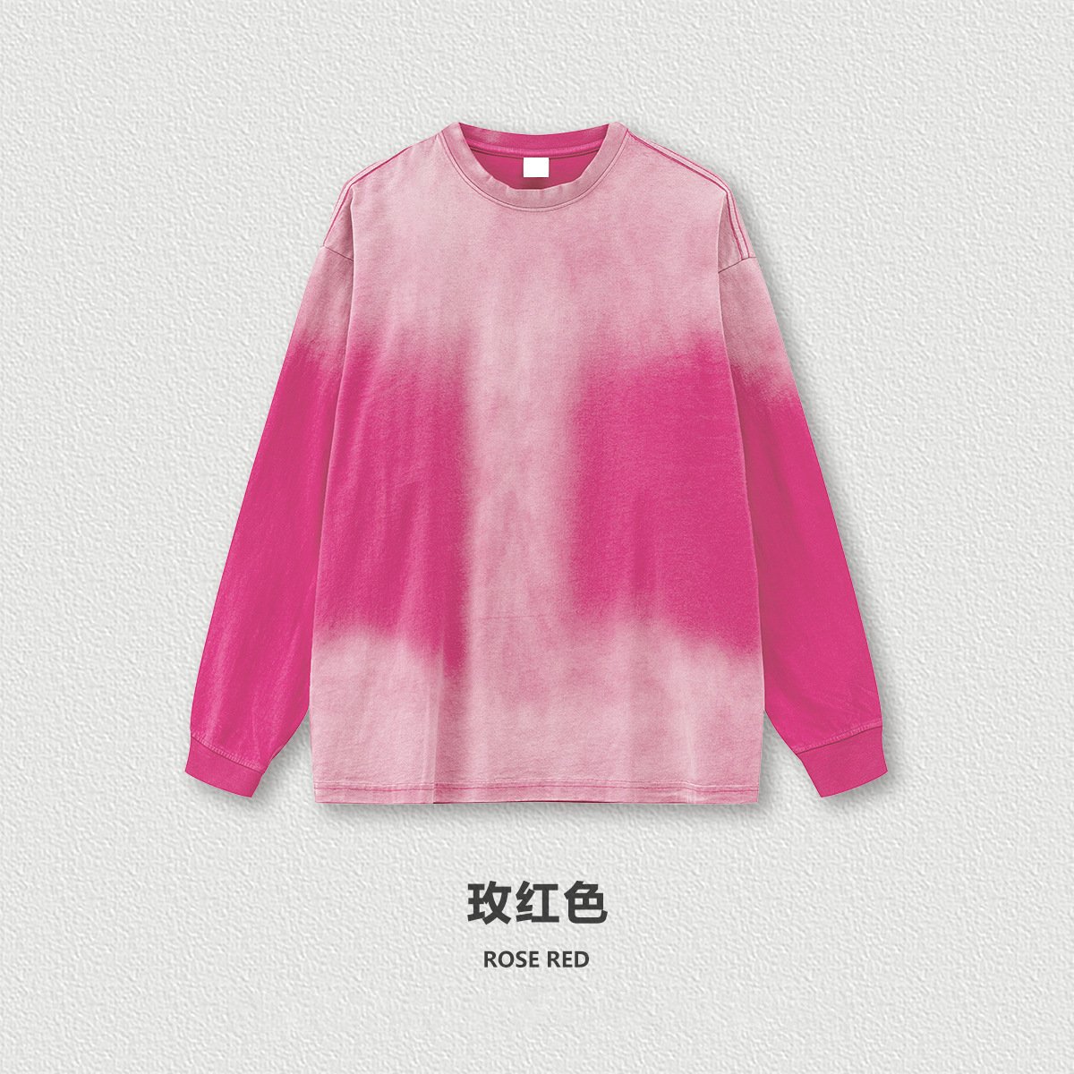 Dopamine Pink Long Sleeve Types of Hoodies – Vintage Streetwear Vibe for Men & Women - Image 4