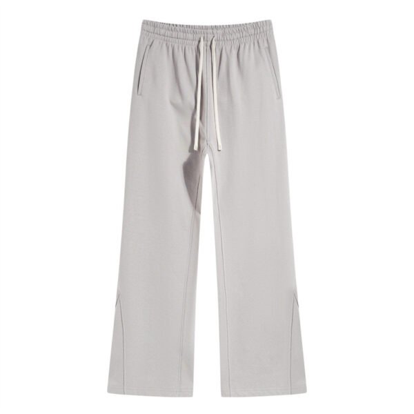 Pink Flared Cotton Pajama Pants for Men and Women - Image 5