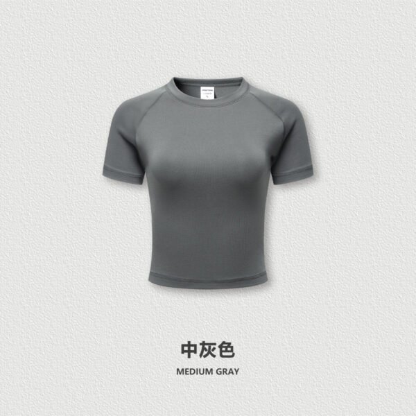 Crop Top T-Shirts – Brown Fitted Cotton Tee for Women - Image 9