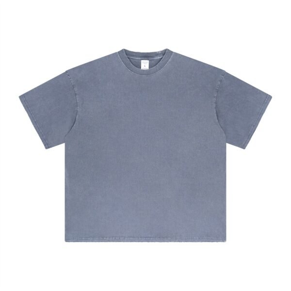 Men & Women's Oversized T-shirt New Style Washed Dyed Old Fashion Suit - Image 11