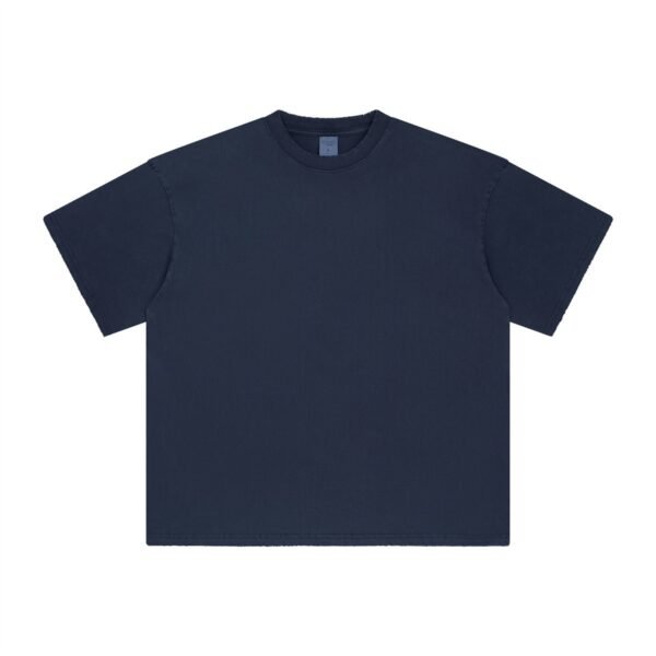 Men & Women's Oversized T-shirt New Style Washed Dyed Old Fashion Suit - Image 5