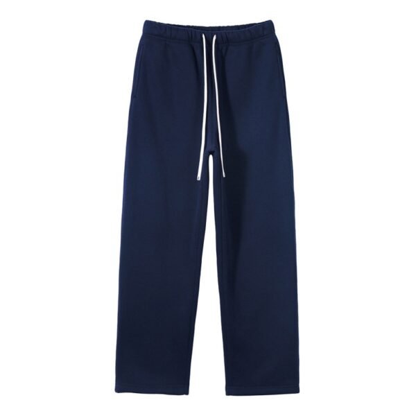 Unisex Beige Fleece Flare Sweatpants - Image 12