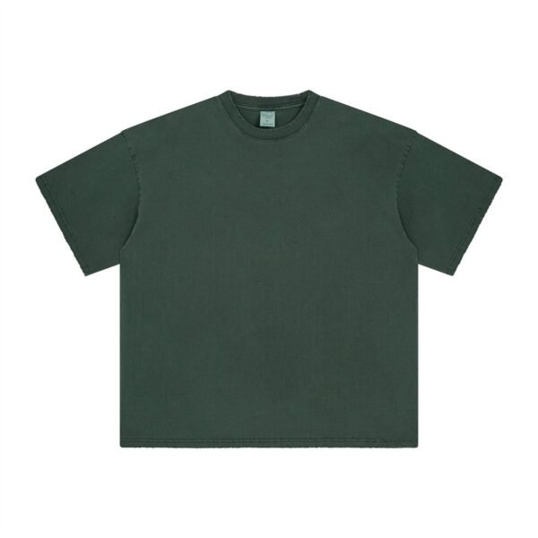 Men & Women's Oversized T-shirt New Style Washed Dyed Old Fashion Suit - Image 9