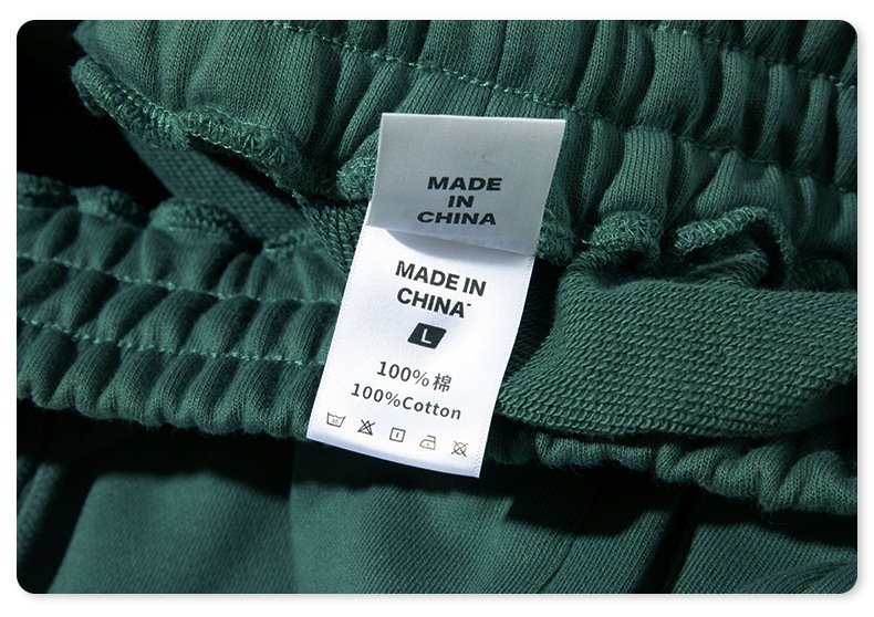 Unisex Heather Grey Cotton Cuffed Pants with Marled Texture - Image 16