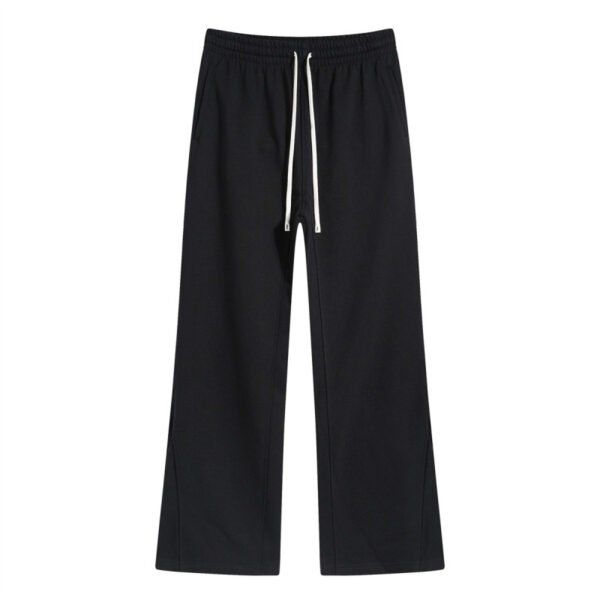 Pink Flared Cotton Pajama Pants for Men and Women - Image 3