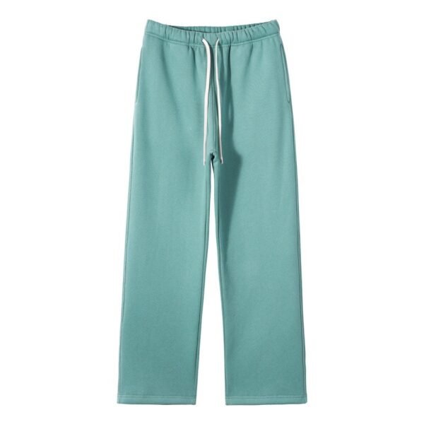 Unisex Beige Fleece Flare Sweatpants - Image 9