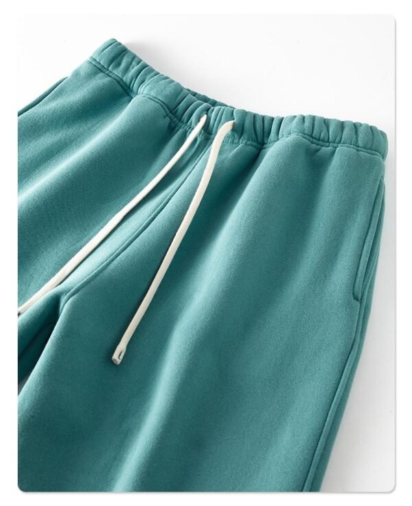Unisex Beige Fleece Flare Sweatpants - Image 13