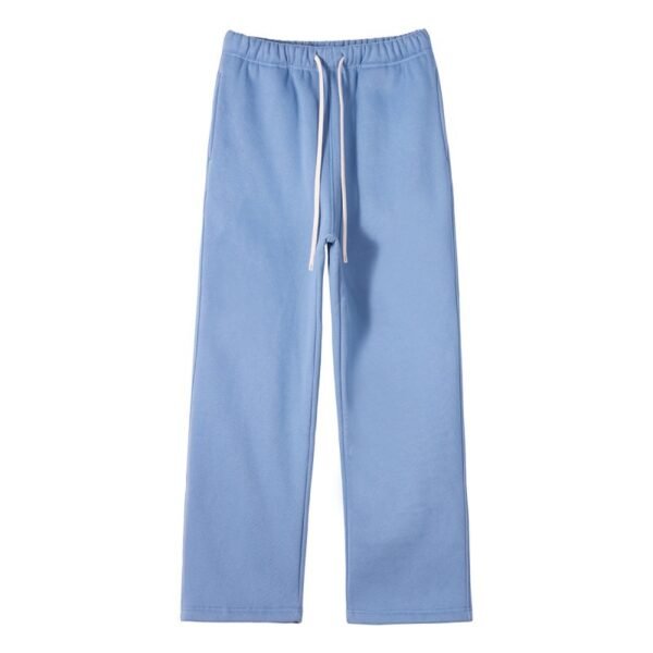 Unisex Beige Fleece Flare Sweatpants - Image 11