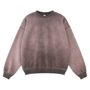 Plum purple car hoodies inspired crewneck with vintage wash.