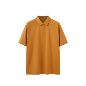 Orange colortone polo shirt made of 100% cotton for adults and kids