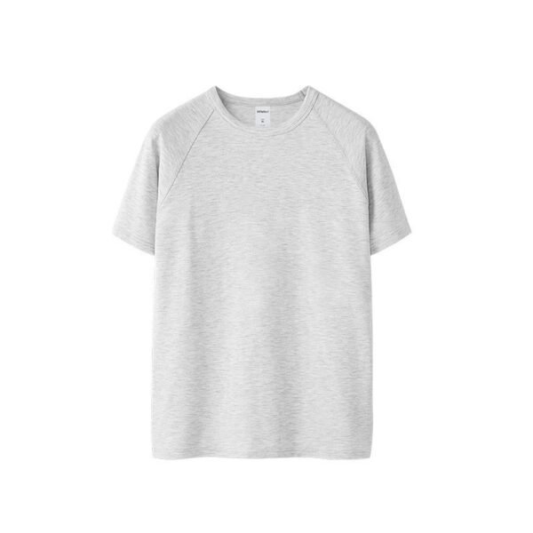 Sage Green Shirt – 270g Stretch-Fit Heavyweight Short Sleeve Tee - Image 4