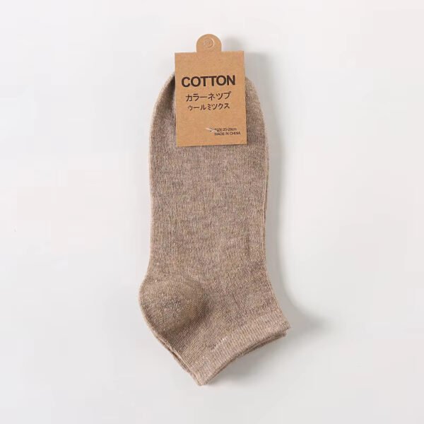 Brown Pure Cotton Short - Tube Socks - Sock Template (Adult & Child Sizes) - Image 3