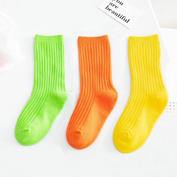 Personalized Tube Socks for Kids – Colorful Cotton Warm Home Socks - Image 6