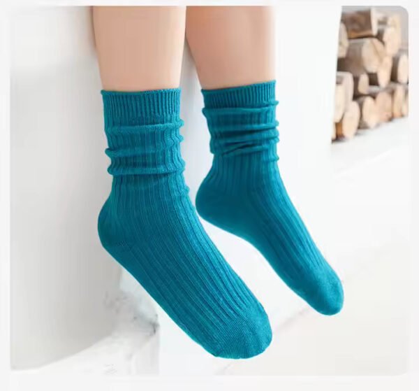 Personalized Tube Socks for Kids – Colorful Cotton Warm Home Socks - Image 2