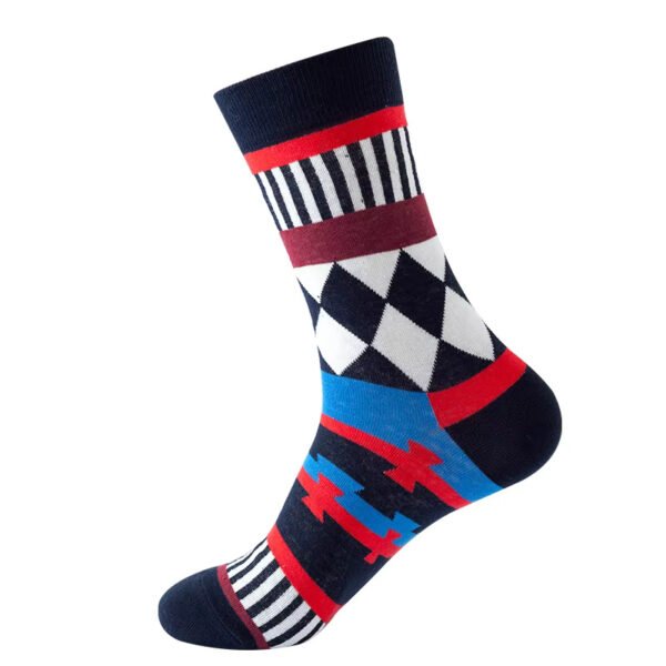 Adult Pure Cotton Blue, Orange, Brown & Beige Custom Baseball Socks - Image 4